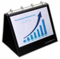 Tischflipchart - Schwarz DIN A4 quer