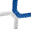 Tornetz (blau-weiß) - 5 x 2 m,  6 mm PP,  80/150 cm (robuste Bolzplatz-Ausführung)