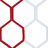 Tornetz HEXA (rot-weiß) - 7, 32 x 2, 44 m,  4 mm PP,  80/150 cm