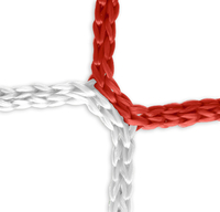 Tornetz (rot-weiß) - 7, 32 x 2, 44 m,  4 mm PP,  80/200 cm