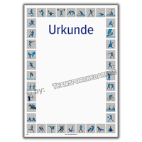 Urkunde (A4,  Karton) - Sport 1