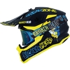 Broken Head Dirthelm FreakZone Schwarz-Gelb-Blau + MX-Brille Regulator Blau