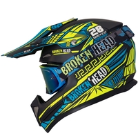Broken Head Division MX + MX-Goggle Regulator Gelb-Blau Verspiegelt
