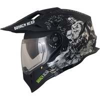 Broken Head Fullgas Viking VX2 schwarz matt Enduro Motocross Helm