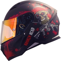 Broken Head Jack S. rot SET + gratis rot verspiegeltes Visier