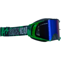 Broken Head MX-Brille Goggle MX-Regulator Grün Verspiegelt