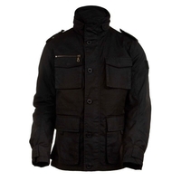 King Kerosin Speedwax Biker-Jacke Schwarz