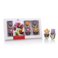 Blumen aus Zartbitterschokolade