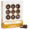 Chocolate Obsession - Geburtstag - 12 Pralinen aus Vollmilch- und Zartbitterschokolade