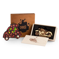 ChocoMotor & Dunkles Schokoladenauto Geschenk zum Vatertag