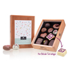 Elegance - Muttertagsedition mit Oxide Praline - 10 Pralinen im Holzkästchen mit Gravur