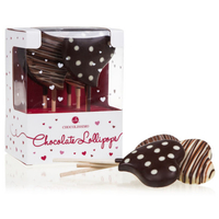 Lollipop Herzen - 5 Herzlollies aus Schokolade