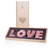 LOVE - Schokobuchstaben - Ruby Valentinstag Geschenk für Frauen