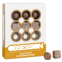 Milk Obsession - Geburtstag - 12 Pralinen aus Vollmilchschokolade