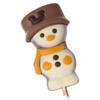 Schneemann Schokoladenlolli - süße Kleinigkeit zum Nikolaustag
