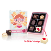 Super Girl mit Oxide Praline - ohne Alkohol - 6 Pralinen in Comic-Schachtel