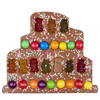 Torte mit Gummibärchen - Schokoladentafel in Tortenform