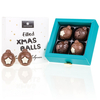 Xmas 4 Filled Balls - 4 gefüllte Schoko-Weihnachtskugeln