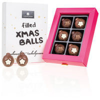 Xmas 6 Filled Balls - 6 gefüllte Schoko-Weihnachtskugeln
