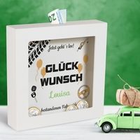 3D-Bilderrahmen - Spardose zum Führerschein