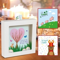 3D-Bilderrahmen Spardose zur Kommunion