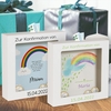 3D-Bilderrahmen zur Konfirmation - Regenbogen mit Personalisierung