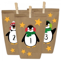 Adventskalender zum Befüllen - Pinguin