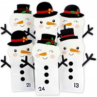 Adventskalender zum Befüllen - Schneemann