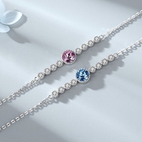 Armband 925er Silber mit Steinchen