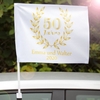 Autofahne - goldene Hochzeit