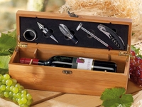 Bambus-Geschenkbox für eine Weinflasche