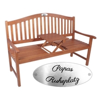 Bank im Landhausstil - Papas Ruheplatz