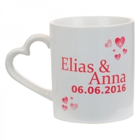 Becher - Herzen mit Namen
