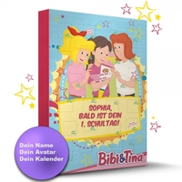 Bibi & Tina Schulstart Kalender mit Personalisierung