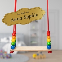 Brettschaukel mit Personalisierung