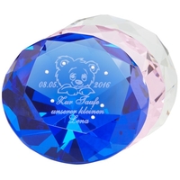Diamant für Kinder mit Gravur und Swarovski-Kristallen