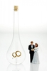 Edelglasflasche Hochzeit