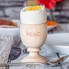 Eierbecher aus Holz mit Namen