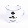 Emaille Tasse - Männer haben auch Gefühle