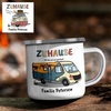 Emaille Tasse - Zuhause ist