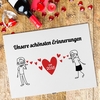 Erinnerungsbox zur Hochzeit - Comic Stil