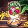 Ewige 3 Rosen im Glas mit Gravur