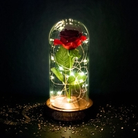 Ewige Rose im Glas mit Gravur