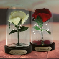 Ewige Rose im Glas mit Personalisierung