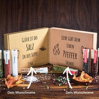 Explore Salz und Pfeffer Gewürzset mit Personalisierung