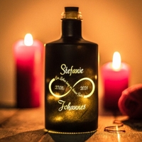 Flasche mit LED - Unendlichkeit