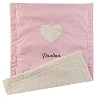 Flauschige Babydecke mit Wunschname