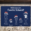 Fußmatte - Comic Familie - Weihnachtsedition