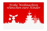 Fußmatte - Elch mit Wunschtext
