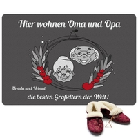 Fußmatte - Hier wohnen Oma und Opa